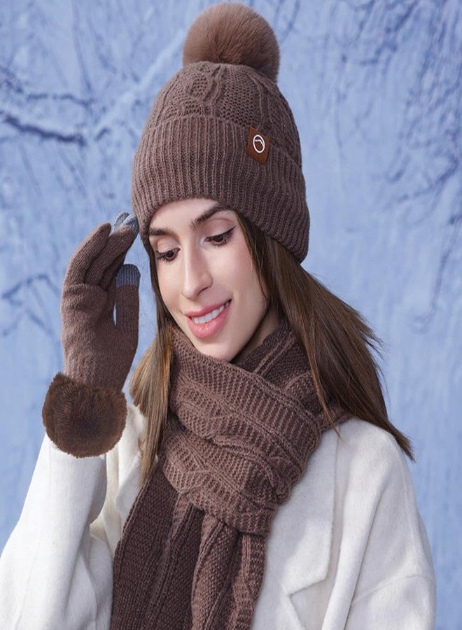 CABODYALS Brown Faux Fur Cuffs Wrist Arm Warmers Coffee Winter Short Plush Fuzzy Cuff Oversleeve Arm Warmer Gloves Wristband Sleeves Furry Bands for Women Bracelet Cosplay Party Costumes Gifts Supply - Image 3